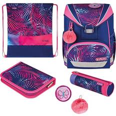 Skoletaske pige Herlitz UltraLight Plus School Bag Set - Tropical Chill