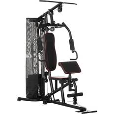 Strength Training Machines Homcom Multi Gym Fitness Equipment Exercise Machine 45Kg Weight Stack
