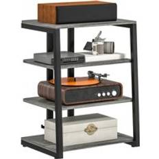 Homcom Corner Unit For 28 Inch TVs With Shelves TV Bench