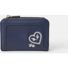 Coin Purses Accessorize Paisley Heart Embroidered Purse - Blue