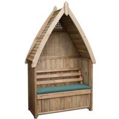 Zest Arbour Wooden Garden Seat Storage Box