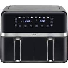 L80AFB24 Dual Air Fryer Black Silver Grey