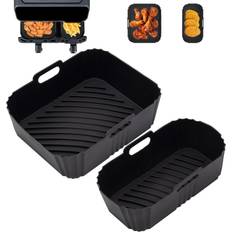 Dzpuhuojz 2Pcs Silicone Air Fryer Liners for Tefal Easy Fry