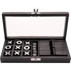 Dominoes Tic Tac Toe Dice Set Black