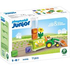 Playmobil Bilkøretøj Playmobil 71773 Junior Traktor Mit Lustiger Pflanzmaschine