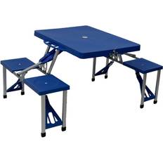 Portable Folding Outdoor Picnic Pit Table Set 4 Seats