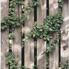 Ugepa Ivy Wood Panel Wallpaper 3D Effect