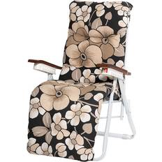Baden Stol Hvid Stel Sort Beige