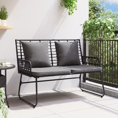 Hynder - Metal Havebænke vidaXL Sort Antracit 113 x 69 x 83 cm Havebænk