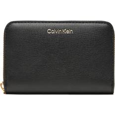 Lompakot ja Avaimenperät Calvin Klein Foil Logo Medium Zip Around Wallet - Black