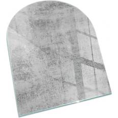 Bodenschutzplatten Tulup Ofenplatte Bodenplatte Ofenglas Kaminofen 80 x 70 cm