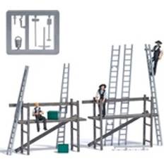 Modelle & Bausätze Busch H0 Action Set Zimmermänner Bausatz