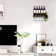 Bronze Wine Racks World Menagerie Wall Mounted 18.8cm H x 43cm W x 12cm D Wine Rack