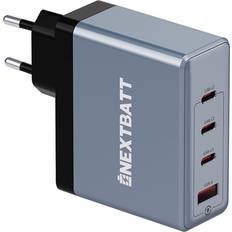 Usbc til usba Nextbatt 100W GaN Snabbladdare 3x USB-C 1x USB-A