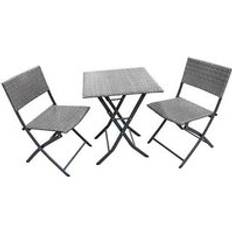 Seat Cushion - Steel Bistro Sets Royalcraft Nevada Garden Seats Cushions Bistro Set, 1 Table incl. 2 Chairs
