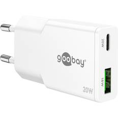 Goobay Batterier & Laddbart Goobay USB-C GaN Dual Laddare Slim 20W