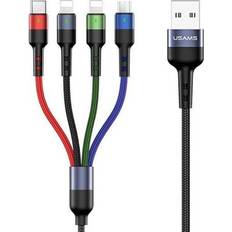 Kablar Usams USB-A USB-C MicroUSB Cable 0.35m
