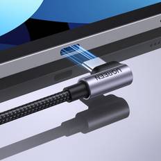 Kablar Hpa Flätad Vinklad USB-C Kabel 480Mb/s 0.5m