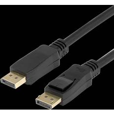 Kablar Deltaco DisplayPort DP1.4 Flex Cable 5M Black