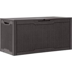 100 Gallon Resin Deck Box Dark Brown
