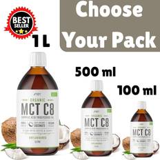 Vitamins & Supplements Alpha01 Organic C8 MCT Oil 1 Litre Cold Pressed