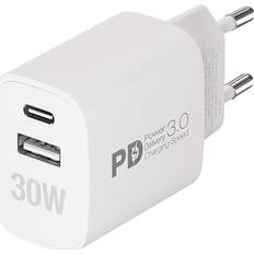 Fast GaN 30W 1xUSB-C PD USB-A Home Charger