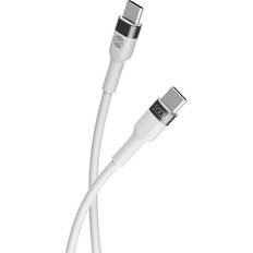 Flexible USB-C To USB-C Opladerlabel 2m Hvid