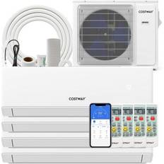 Heating Pumps Costway 36000 BTU 4 Zone 23 SEER2 Mini Split Air Conditioner