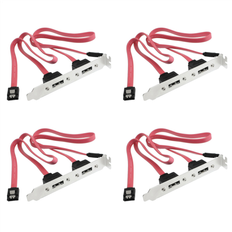 Tauoh Dual Port SATA Serial Cable to ESATA Bracket Adapter