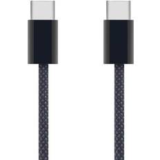 Kablar Linocell Flätad USB-C Till USB-C Kabel 240 W Svart 2m