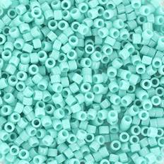 Blå Glasperler Miyuki Delica Beads Sea Opal