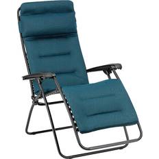 Lafuma Garden Chairs Lafuma Futura Padded Reclining Chair Coral Blue