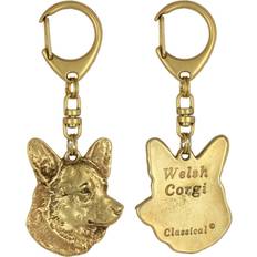 Lompakot ja Avaimenperät Art-Dog Cardigan Welsh Corgi Gilded Key Ring Dog Handbag Decoration