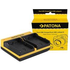 Patona Dual Oplader Canon LP-E6 EOS 5D 60D 60Da 6D 7D EOS70D EOS-70D LP-E6