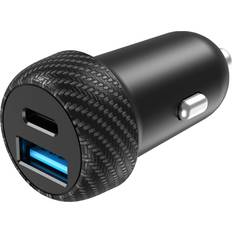 Biloplader 1xUSB-C PD 1xUSB-A 35W