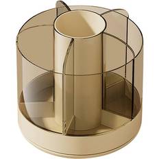 Yellow Desktop Organizers Kikidex 360 Degree Rotation Pen Holder 5 Slots