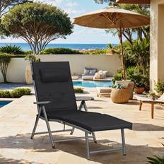 Songmics Folding Sun Lounger 6 cm Aluminium Structure