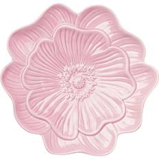 i Porslin Vallmo 22 cm Rosa