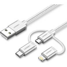 Kablar UGREEN USB 2.0 USB A USB C Micro-USB Cable 1.5 m 1.5m