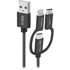 Kabler SBS TECABLEUSBIP531BW 1.2 m USB 2.0 Micro-USB