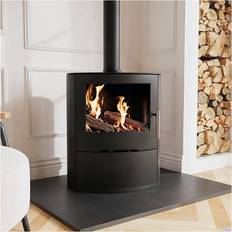 Gas Fires on sale Amberglo Black Cast Iron Multi Fuel Stove 6.9kW