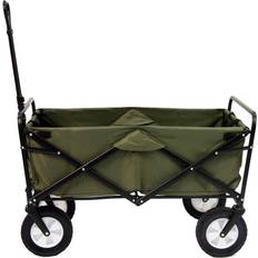 Folding Steel Frame Garden Utility Wagon Cart