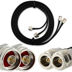 Kabler Rangeful N Male Hex to N Female 15m Twin Coaxial Cable HF240