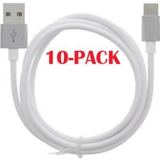 Kabler Moba 10-Pack USB-A USB-C Kabel 1m Hvid