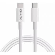 60W USB Kabel Typ C Till USB-C 30 cm Vit