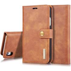 DG.Ming 2-in-1 Magnet Wallet iPhone XR Cognac