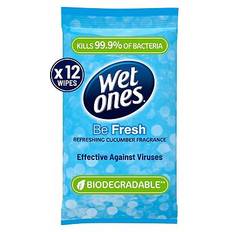 Wet Ones Be Fresh Biodegradable Antibacterial Hand Wipes 12 Pack