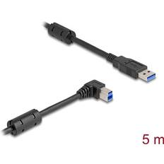 Kablar DeLock USB 3.0 USB Kabel Sort 5m