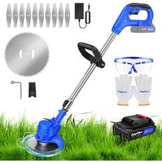 YouseaHome Electric Cordless Grass Strimmer 2 Batteries