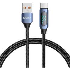 Kablar Tech-Protect USB-C to USB-A UltraBoost LED Cable Blue 1m